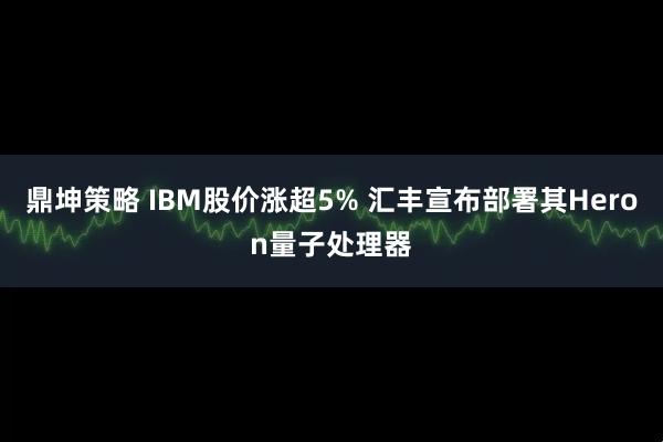 鼎坤策略 IBM股价涨超5% 汇丰宣布部署其Heron量子处理器