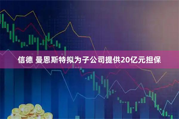 信德 曼恩斯特拟为子公司提供20亿元担保